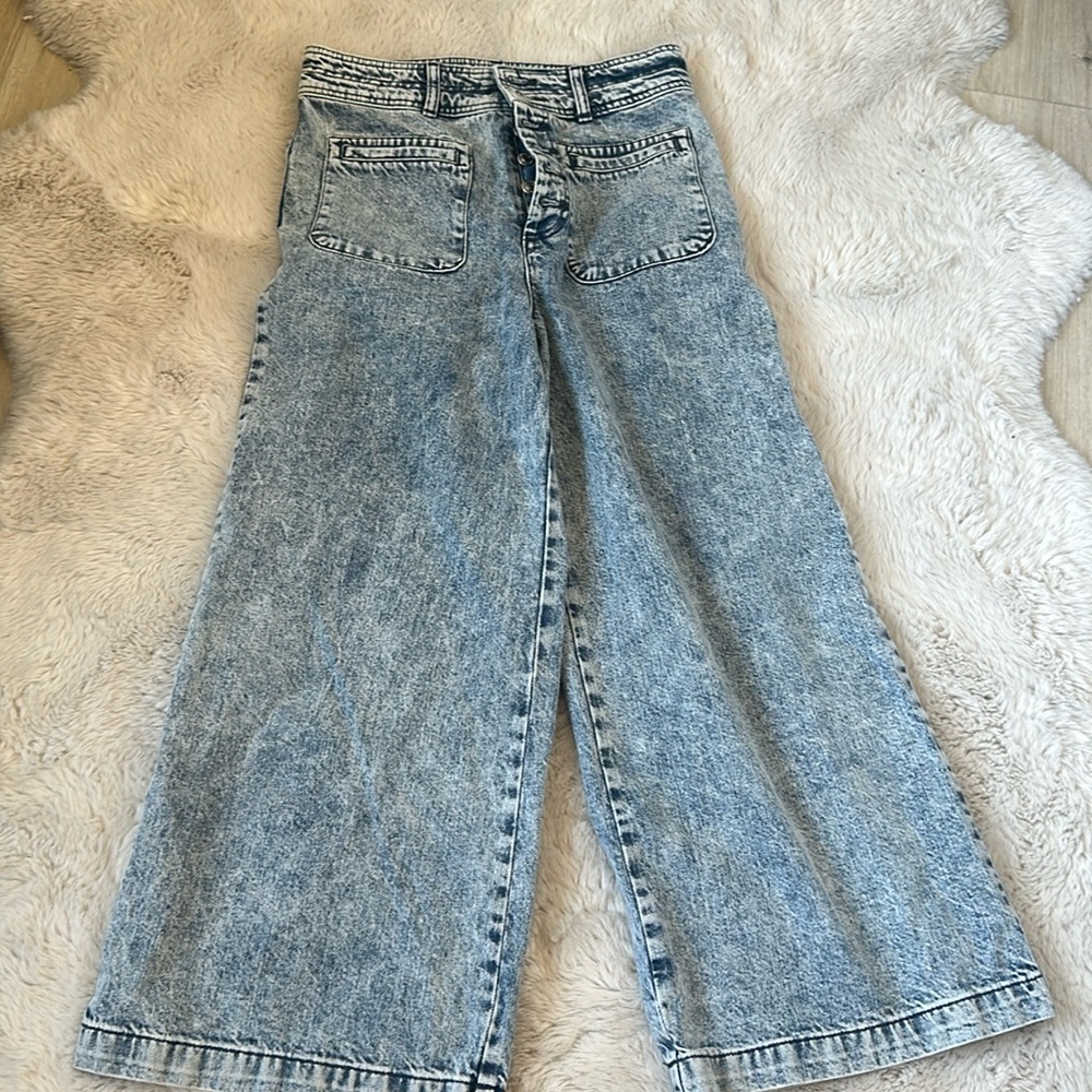 WE THE FREE DENIM CROP PANTS